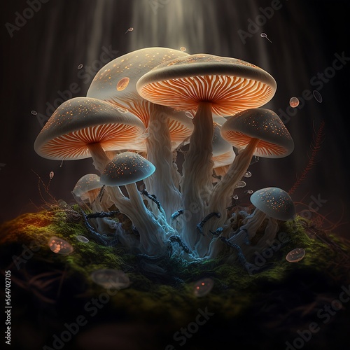 mushrooms with eneregy