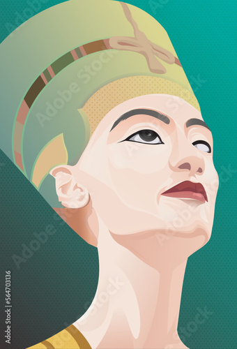 Egyptian queen illustration drawing
