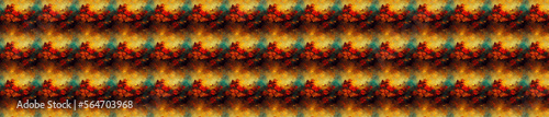 Splash of warm colors on a dark cool background