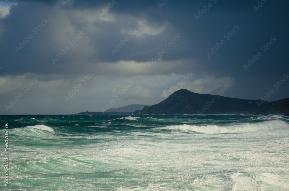 strong storm in the atlantic ocean