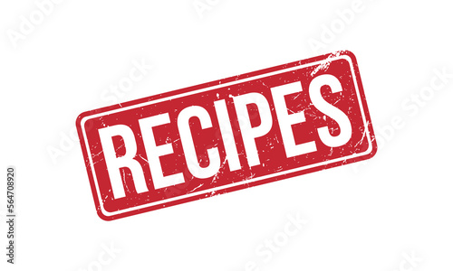 Recipes Rubber Stamp Seal Vector