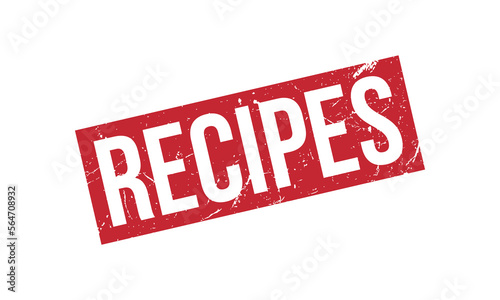 Recipes Rubber Stamp Seal Vector