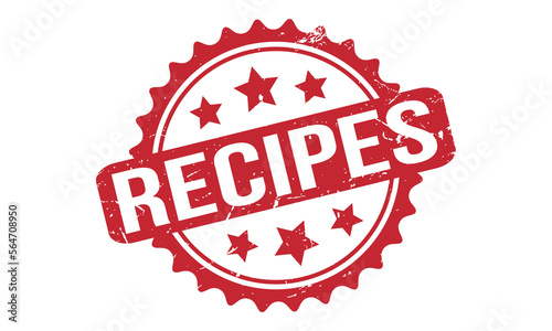 Recipes Rubber Stamp Seal Vector