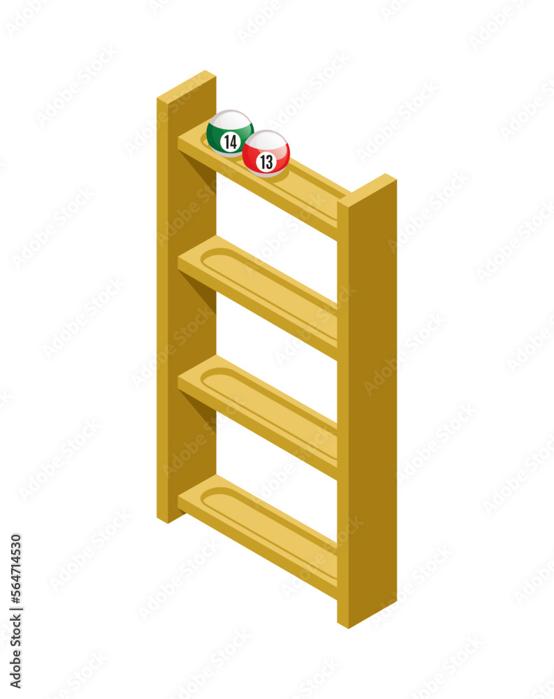 Billiards Stack Isometric Composition Billiards Stack Isometric Composition