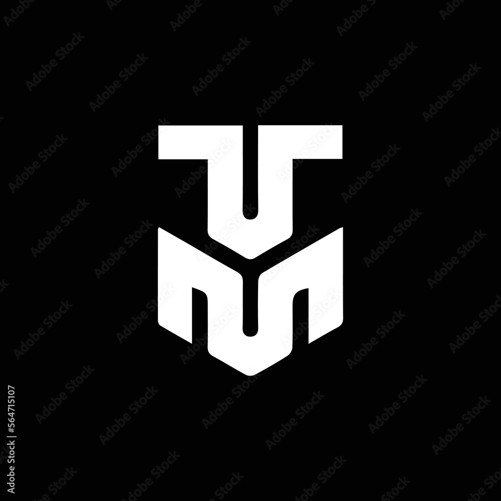 TM UM Logo Design, Creative Minimal Letter UM TM Monogram - obrazy, fototapety, plakaty 