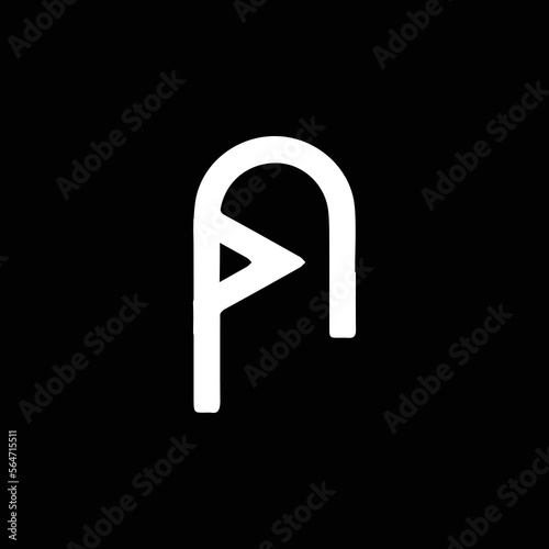 PN NP Logo Design, Creative Minimal Letter NP PN Monogram
