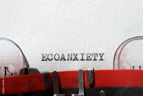 Ecoanxiety concept view photo