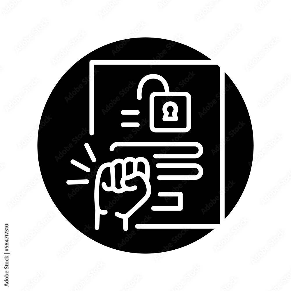 Brute force olor line icon. Pictogram for web page Brute force olor line icon. Pictogram for web page