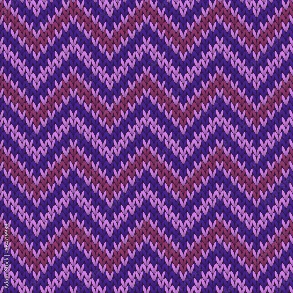 Modern chevron stripes knitting texture geometric