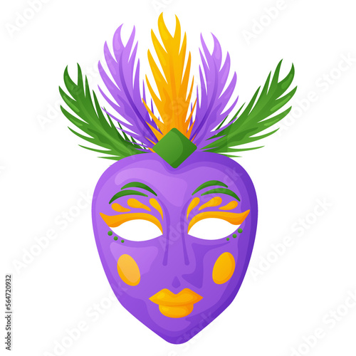 Mardi Gras carnival mask.