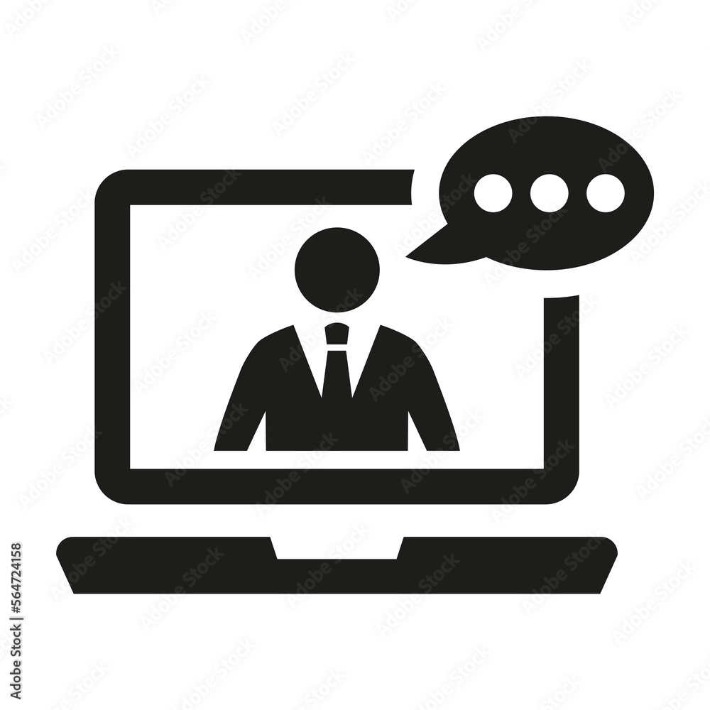 Online education icon on white background. Online education icon on white background.