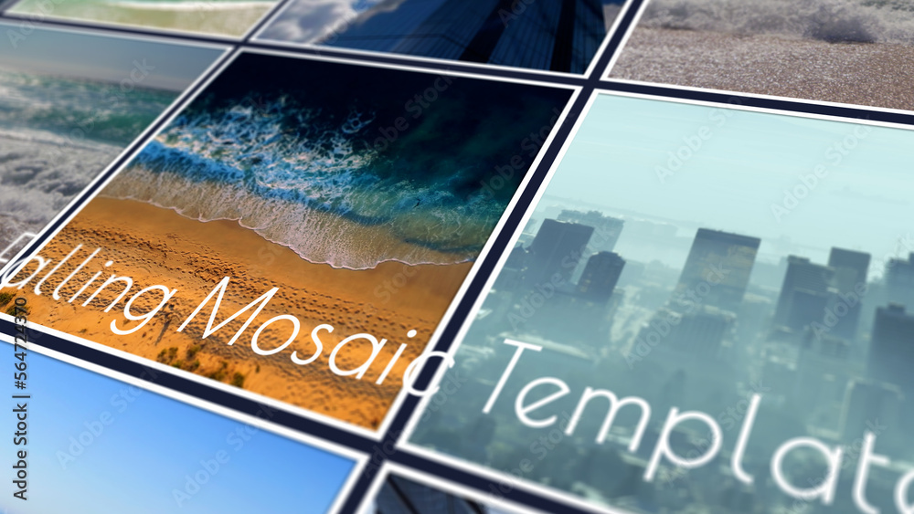 Falling Mosaic Template Stock Template | Adobe Stock