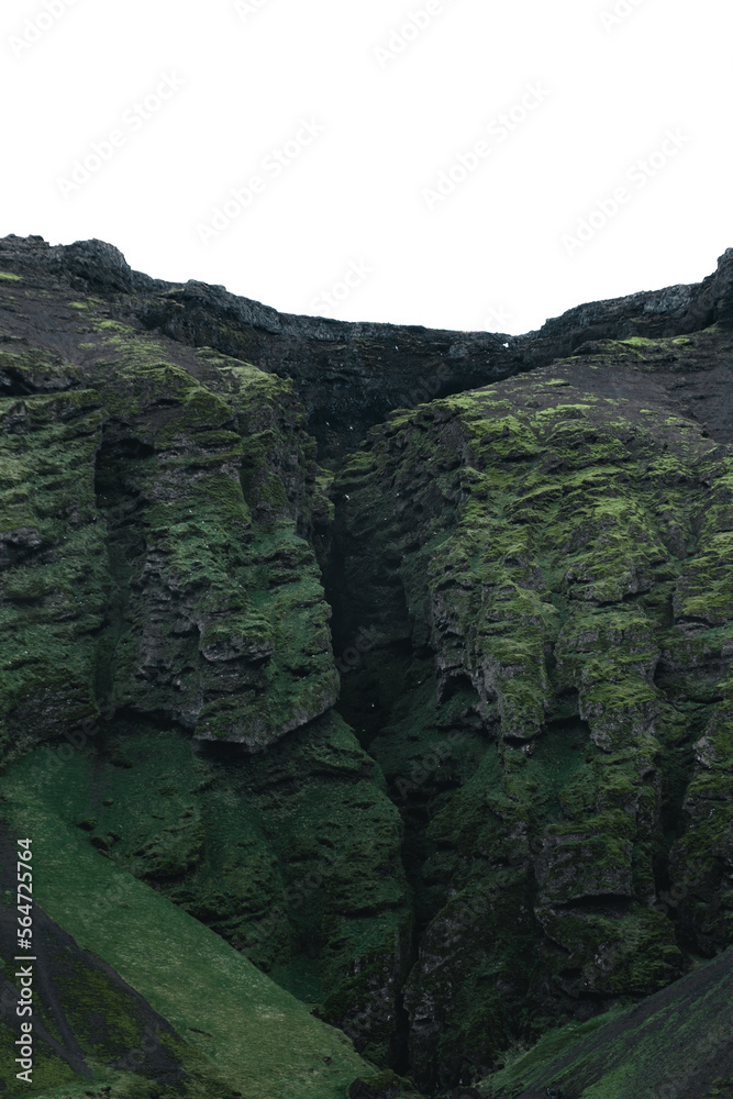 Canyon verde in Islanda