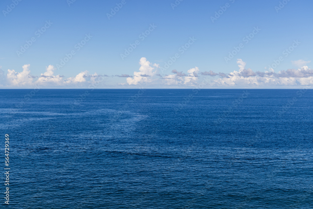Beautiful sea view with white cloud