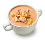 salmon and tomato soup
