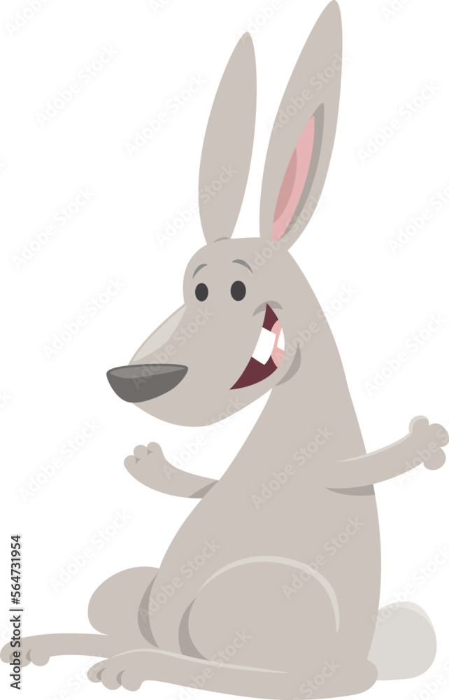 happy rabbit or bunny cartoon animal character happy rabbit or bunny cartoon animal character