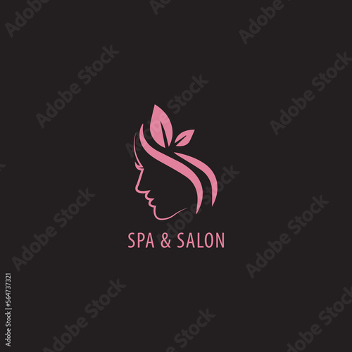 Spa logo, Beauty logo, Beauty salon logo, Parlor logo,  Modern beauty logo, Flower bud woman -vector logo