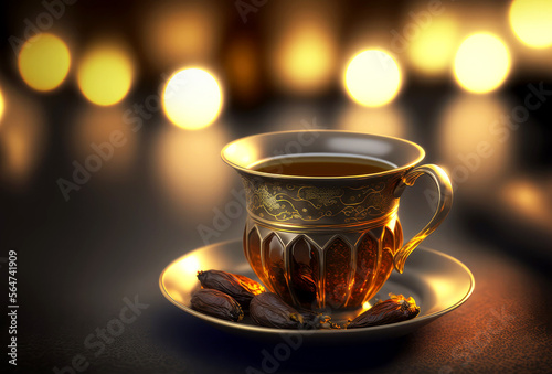 cup of tea, tea with cardamom, generate ai