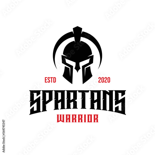 Spartan Logo Design Template Inspiration, Vector Illustration.