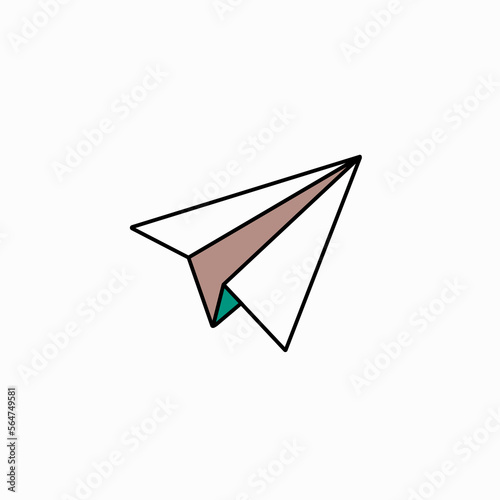 Transport airplane icon, telegram logo design, telegram app