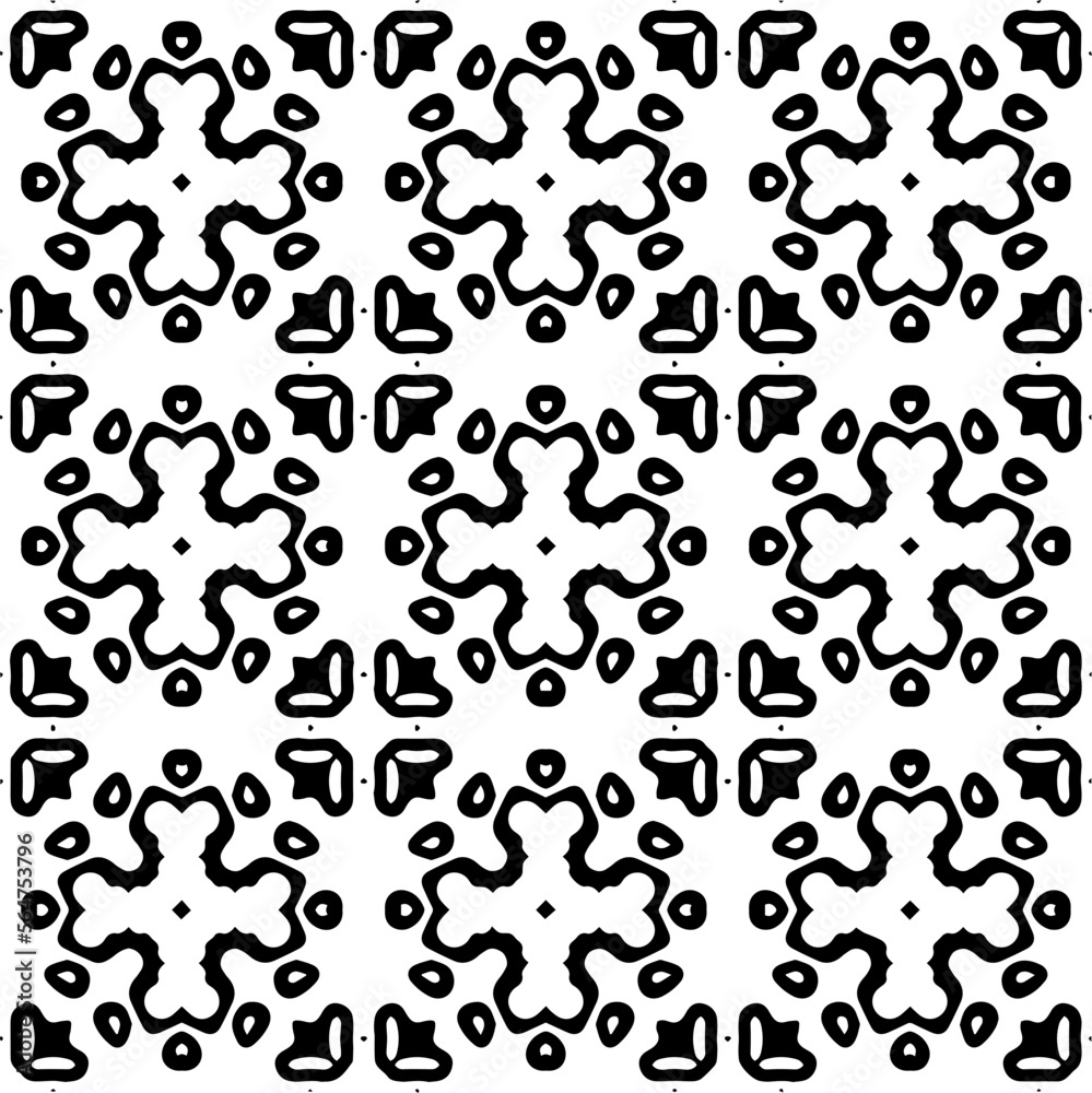 Vector pattern in geometric ornamental style. Black and white color. Simple geo all over print block for apparel textile, ladies dress, fashion garment, digital wall paper. Vector pattern in geometric ornamental style. Black and white color. Simple geo all over print block for apparel textile, ladies dress, fashion garment, digital wall paper.