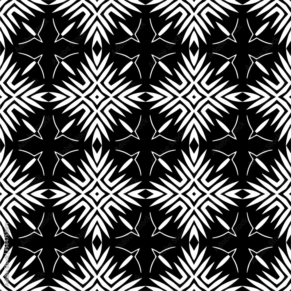 Vector pattern in geometric ornamental style. Black and white color. Simple geo all over print block for apparel textile, ladies dress, fashion garment, digital wall paper. Vector pattern in geometric ornamental style. Black and white color. Simple geo all over print block for apparel textile, ladies dress, fashion garment, digital wall paper.