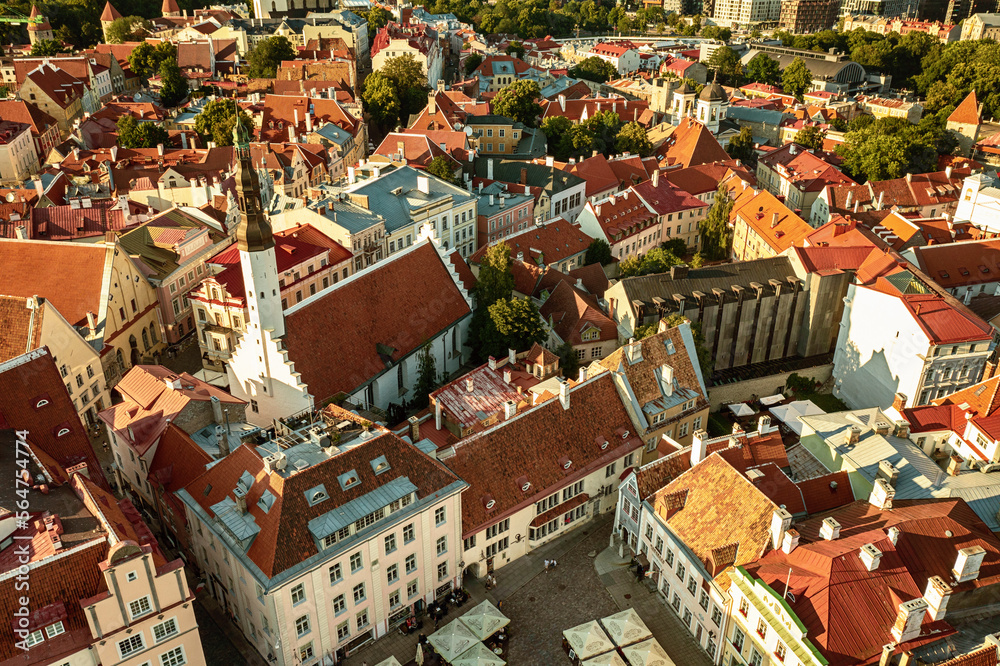Naklejka premium Aerial View of Tallinn