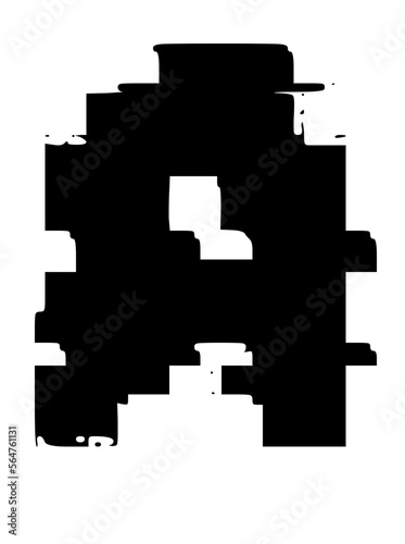 Glitched Fat Faced Uppercase System Error Mono Font