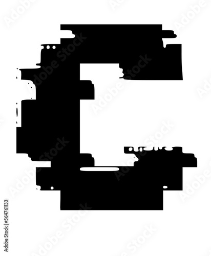 Glitched Fat Faced Uppercase System Error Mono Font