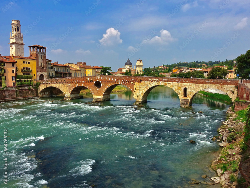 Bridge Crossing The Adige River