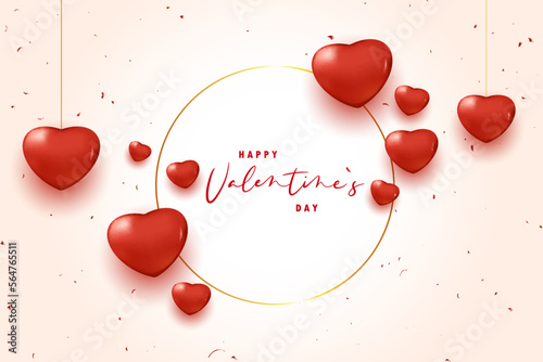 Minimalistic valentine's day background