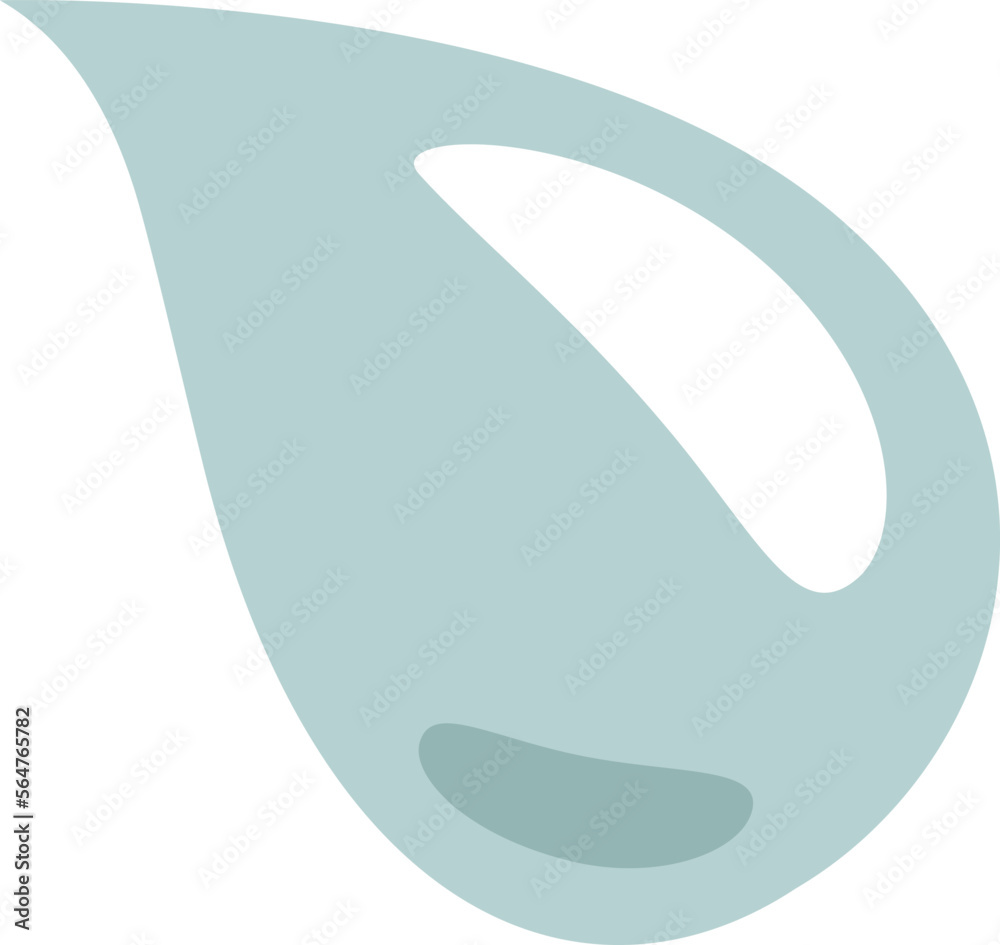 Water drop decor element flat icon Water drop decor element flat icon