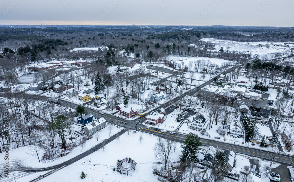 Winter in small town
-Bolton, Massachusetts 