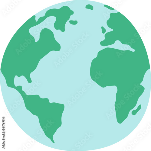 Earth planet protection flat icon International earth day