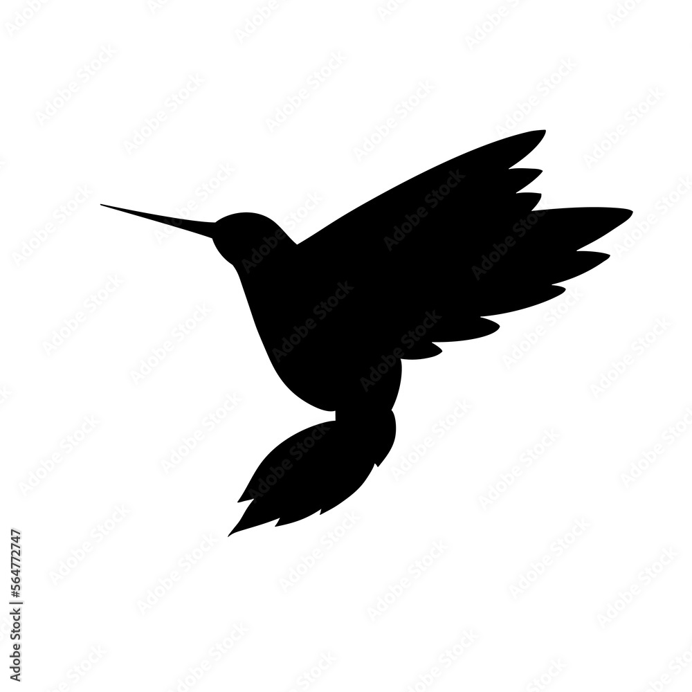 Fototapeta premium Hummingbird zen ornament mandala. Vector illustration. Colibri