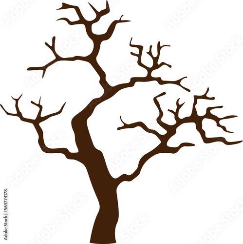 Bare tree sakura flat icon