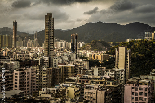 Overlooking Kowloon in Hong Kong. photo