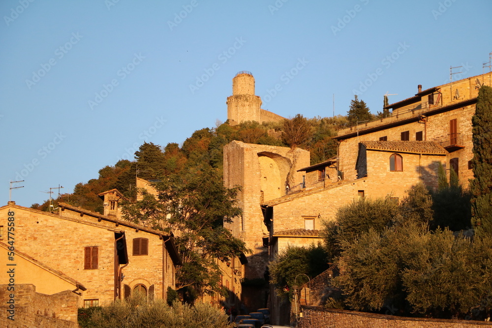 Dusk in Assisi, Umbria Italy