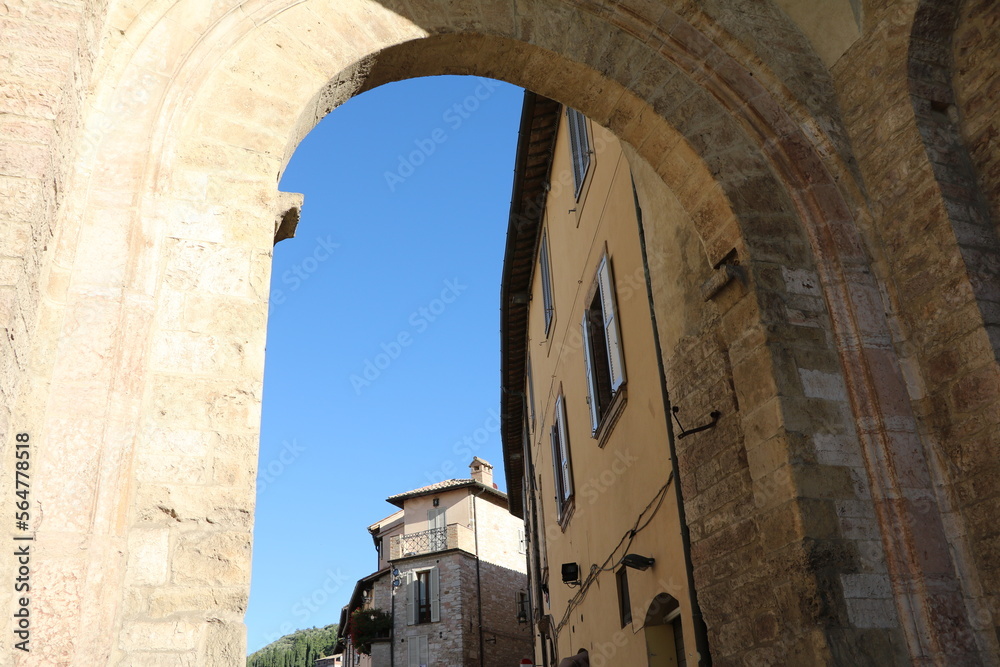 Porta Nuova in Assisi, Umbria Italy