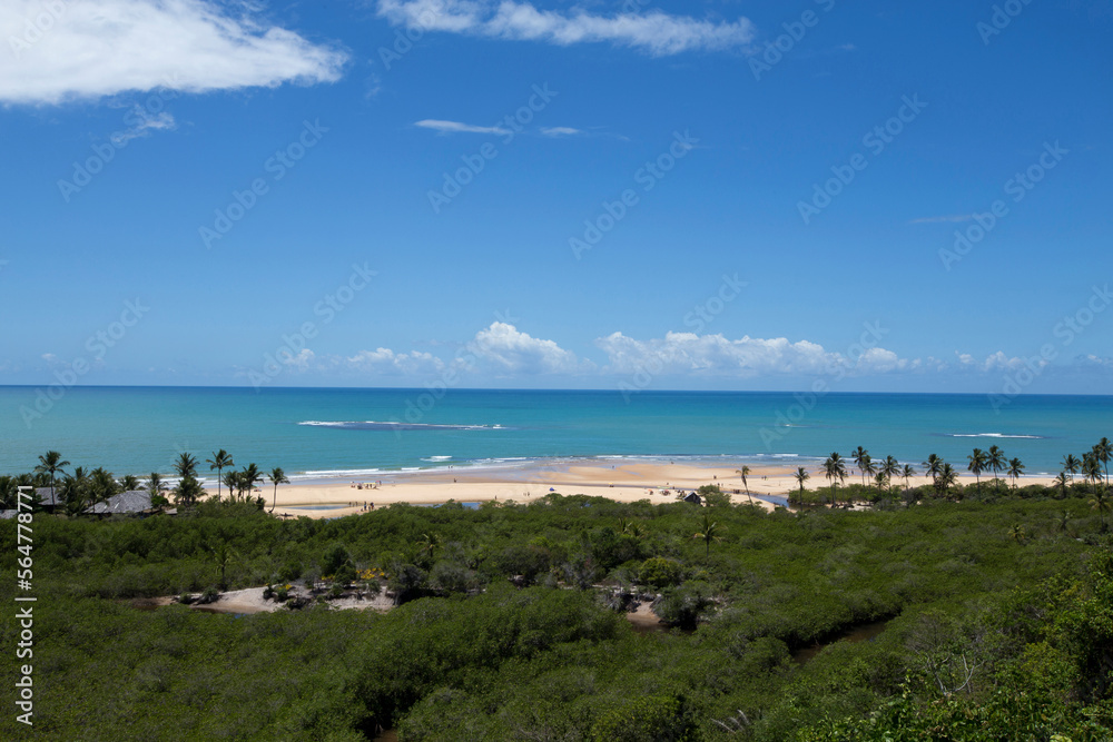 Trancoso Beach, in southern Bahia, Brazil
