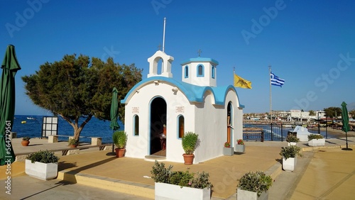 Chapelle d'Agia Marina, Analipsi, région de Chersónissos, Crète, Grèce.
