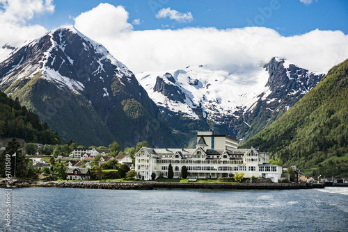 Kviknes Hotel along the Sognefjord in Norway photo