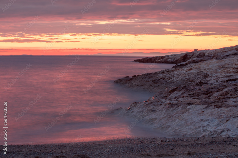 Obraz premium sunset at the beach