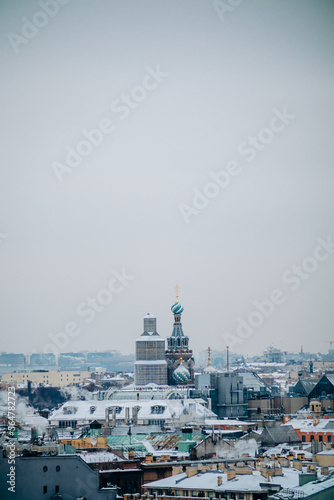View of the city from a great height. © Алексей Орлов