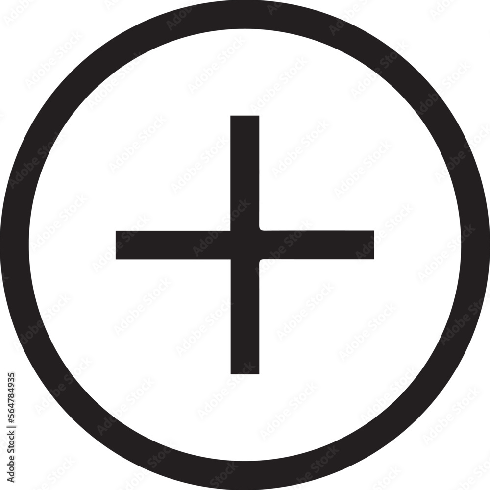 Round icon of a plus symbol. Basic mathematical symbol. Calculator button icon. Business finance concept in vector. Round icon of a plus symbol. Basic mathematical symbol. Calculator button icon. Business finance concept in vector.