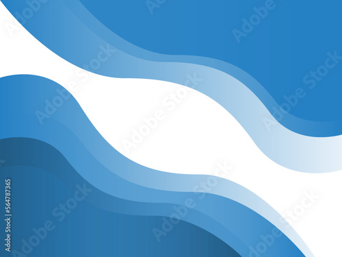 Blue river ocean water wave fluid. Vector background. Waves abstract illustration.