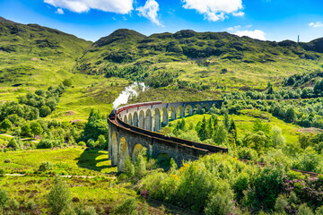 Keuken achterwand Glenfinnanviaduct Stoomtrein over Glenfinnan viaduct Schotland  © Pawel Pajor