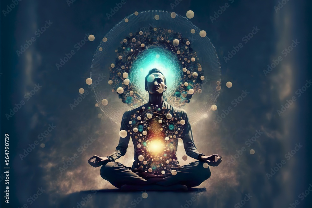 yoga meditation 3d render yoga meditation 3d render