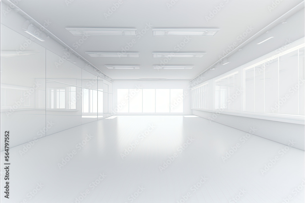 Empty white room, 