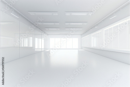 Empty white room, 